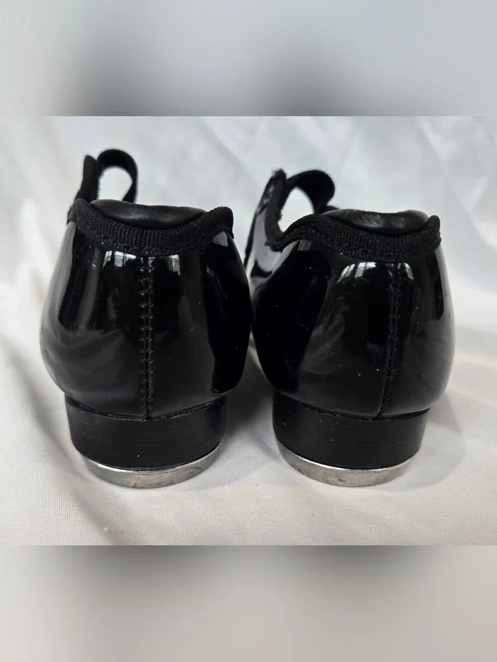 Capezio Black Patent Teletone Tap Shoes for Kids